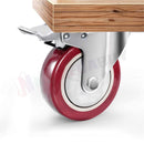 Heavy Duty 75mm Swivel Caster Wheels – Rubber Transport Wheels