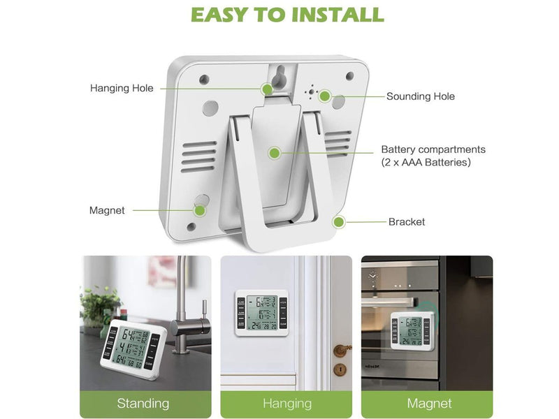 Refrigerator Thermometer Wireless