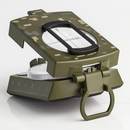 nzmegabuy camouflage hiking compass with zinc alloy body, floating dial, and side gauge for outdoor navigation