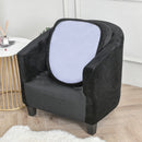 Tub Chair Cover + Cushion Cover  VELVET  Black