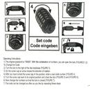 5-Digit Portable Bike Lock Secure Your Ride with Ease