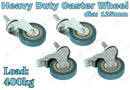 Heavy Duty 125mm Swivel Caster Wheels – 360° Rubber Transport Wheels