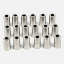 nzmegabuy 100-pack of 5mm silver metal bike cable housing end caps for brake cable maintenance and protection