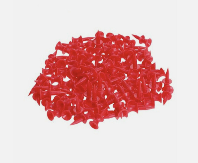 100PCS RED Golf Training Aids Tees 30mm