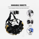nzmegabuy mountain bike wall mount hook with an integrated side hook holding a cycling helmet, gloves, and keys.