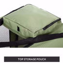 Collapsible Soft Dog Travel Crate | Foldable Pet Cage | Grass Green | 6 Sizes