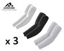 3 Pairs Cooling Sport Arm Sleeves – UV Protection for Golf, Cycling & Outdoor Sports
