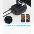 nzmegabuy LED work light base showing dual USB charging ports for simultaneous device charging