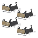 Two pairs of nzmegabuy ceramic and copper fiber mountain bike disc brake pads with metal springs and pins