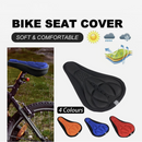 nzmegabuy 3D gel bike seat cover in black, blue, orange, and red with anti-slip design for comfortable cycling