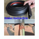 nzmegabuy black flexible rubber garage door bottom seal strip for weather protection and draught reduction