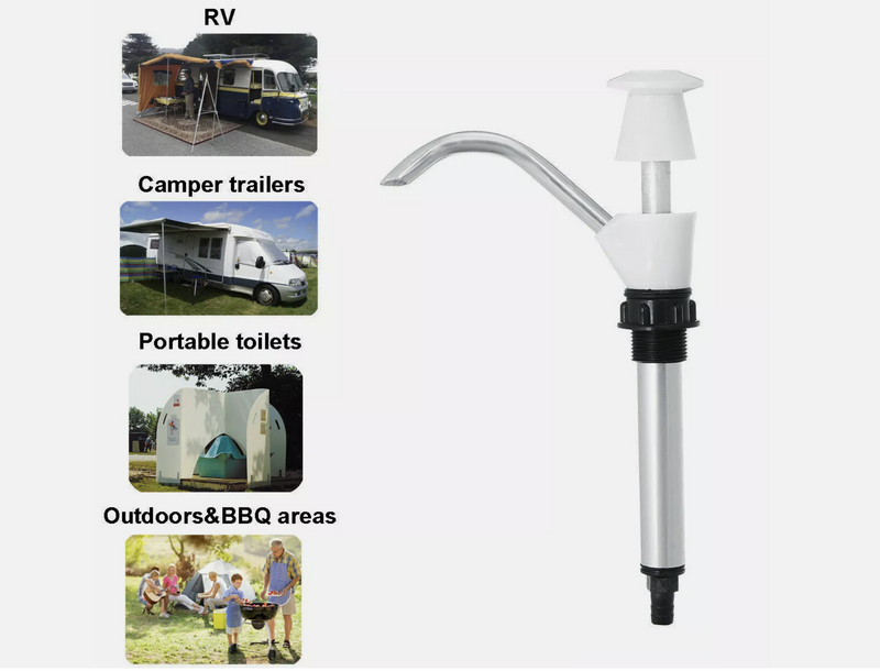 Caravan Trailer Sink Water Hand Pump Camping Motorhome Faucet Water Tap Tool