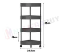 Corner Bathroom Storage Rack Multi Layer Floor Standing Organizer