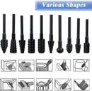 10PCS Drill Bits 1/4" Round Shank Rotary Burr Set Wood Rasp File Drill Bits