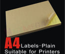 A4 Brown Kraft Sticker Paper Self Adhesive Label