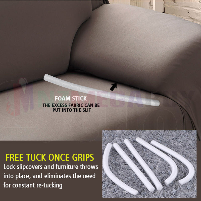 Stretch Sofa Cover Lounge Couch Removable Slipcover 'Feather *4 Sizes