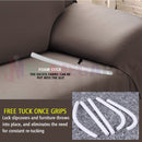 Stretch Sofa Cover Lounge Couch Removable Slipcover 'Mia Coffee *4 Sizes