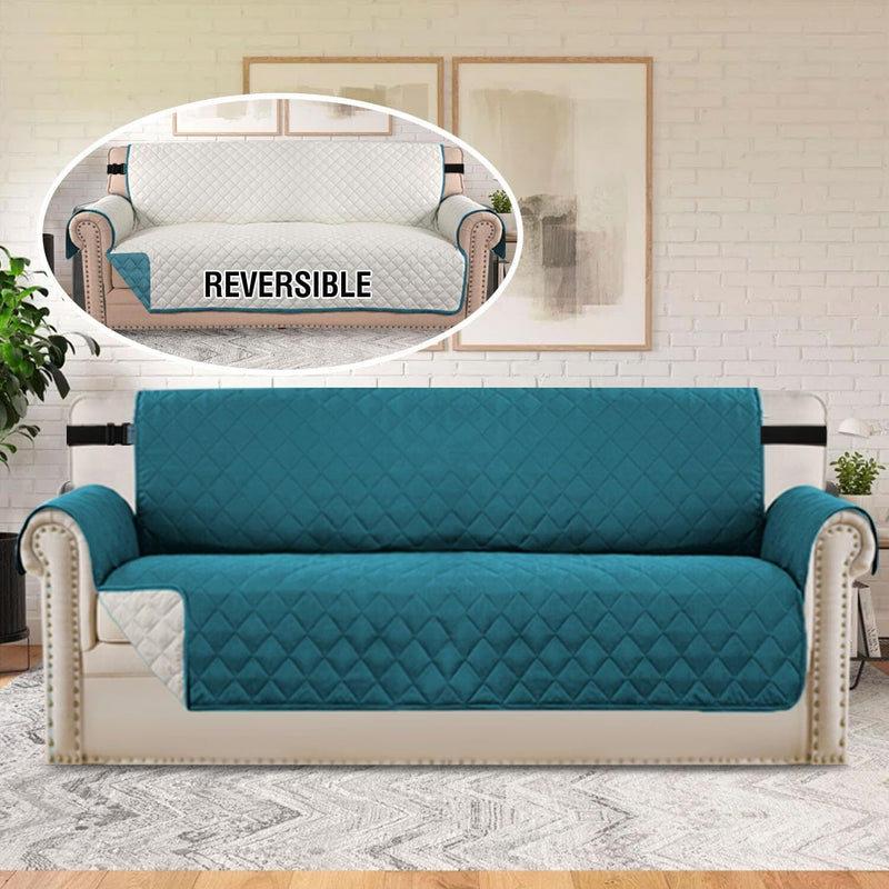 Sofa Covers Quilted Couch Lounge Protector  Waterproof ' Dark Teal *4 Sizes