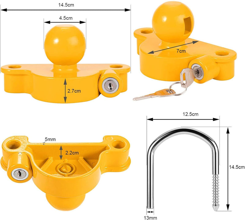 High Security Hitch Lock Caravan Trailer