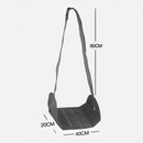 nzmegabuy black memory foam airplane footrest hammock with adjustable straps for travel leg and back support
