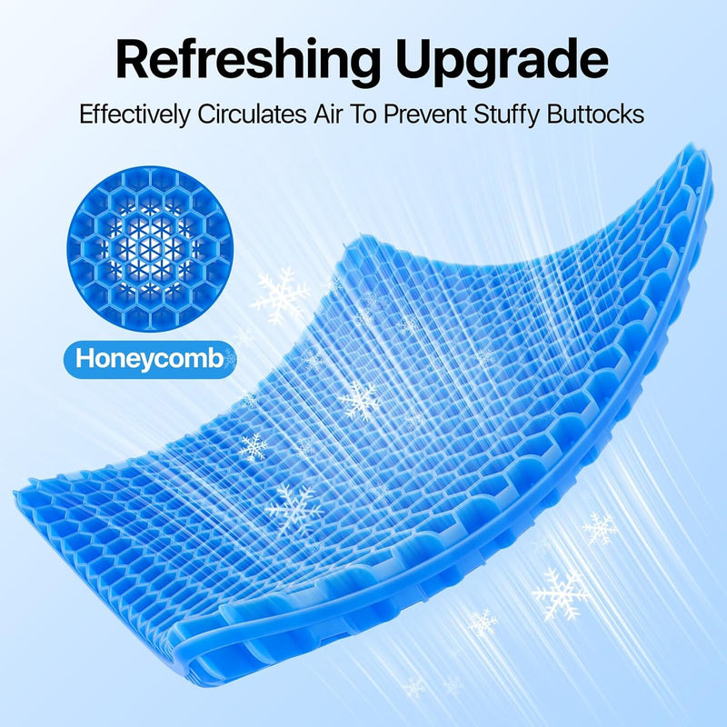 Double Layer Gel Honeycomb Seat Cushion