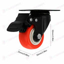 50mm Swivel Caster Wheels – Light Duty PVC Transport Wheels