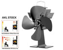 Heat Powered Fireplace Stove Fan