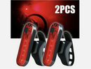 2pcs Bicycle Rear Tail Light Cycling 4Modes USB Rechargeable LED Bike Front Lamp