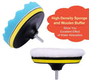Car Polisher Buffer Cleaning Kit Polishing Waxing Buffing Sponge Pads