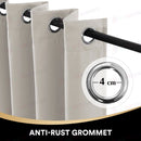 100% Blockout Curtain Eyelet  2PC STONE * 4 Sizes