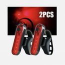 nzmegabuy 2-pack USB rechargeable red LED bicycle tail lights with four lighting modes for night cycling safety