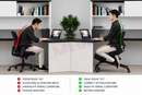 Kneeling Chair Ergonomic Office Chair Adjustable Posture Chair with Backrest Black