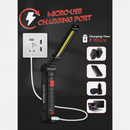 nzmegabuy USB rechargeable COB LED work light with folding design, magnetic base, and multiple charging options