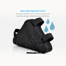 nzmegabuy black waterproof triangle bike frame bag with velcro straps for cycling storage