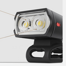 nzmegabuy black USB rechargeable LED bike headlight featuring spot light and grille lens design for safe cycling