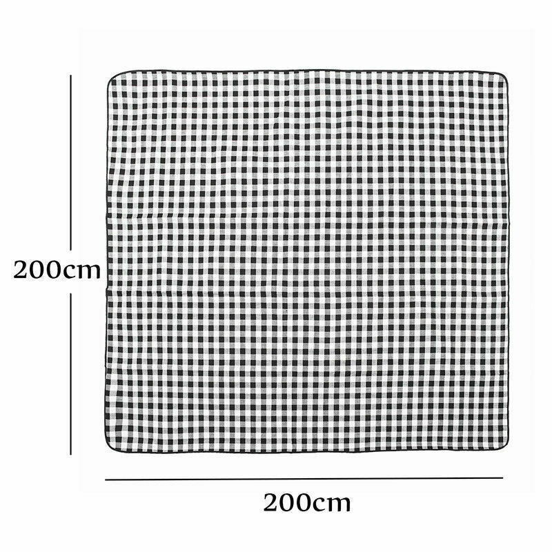 Large Picnic Blanket Premium Cashmere Rug Waterproof Mat Outdoor 200X200 * 2 Colors