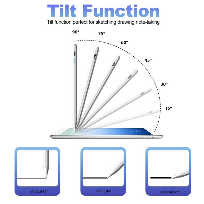 Active Stylus Pen for iPad with Palm Rejection iPad Pencil Extra Tip Compatible