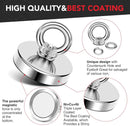 Salvage Magnet Recovery Neodymium Strong Magnetic Hook Treasure Hunting Fishing *3 Sizes