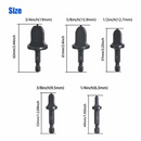nzmegabuy 5-piece black high-carbon steel swaging drill bit set for HVAC copper tube expansion and flaring