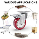 Heavy Duty 125mm Swivel Caster Wheels – Rubber Transport Wheels