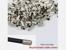 100pcs 5mm Housing End Caps Bike Ferrules Ferrule Brake Cable Metal Bicycle