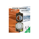 nzmegabuy camouflage hiking compass with floating dial and bubble level, designed for extreme weather conditions.