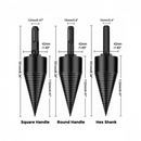 nzmegabuy 42mm high carbon steel firewood log splitter drill bit with hex, square, and round handle options