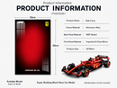 Wall Display Frame for LEGO Technic Ferrari F1 42207 50x80cm
