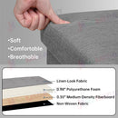 Storage Ottoman, Stable & Sturdy, Foldable Space Saver, Soft Sofa Sponge