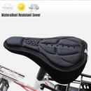 nzmegabuy black 3D gel bike seat cover with anti-slip texture and reflective strip for comfortable cycling