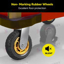 Heavy Duty 150mm Rubber Swivel Caster Wheels – Industrial Transport Wheels
