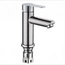nzmegabuy modern single-handle bathroom basin mixer tap in a sleek brushed nickel finish with stainless steel design