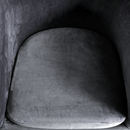 nzmegabuy dark grey velvet tub chair slipcover and matching cushion cover with soft plush texture
