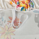 nzmegabuy floral recliner chair cover with elastic strap for secure fit on polyester spandex fabric